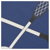 Marineblau Lacrossestöcke Stoff (Nahaufnahme)