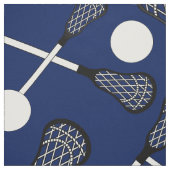 Marineblau Lacrossestöcke Stoff (Muster)