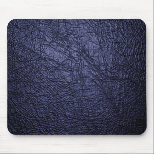 Marineblau-Lederbeschaffenheit Mousepad