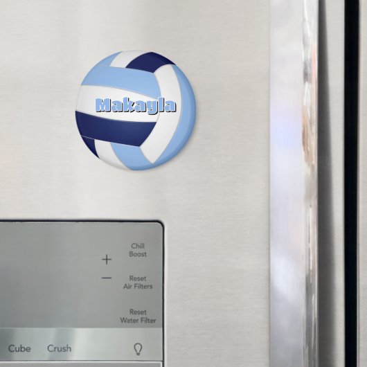 Marineblau lt blauer Volleyball Kindergeburtstag P Magnet (In Situ (Kühlschrank))