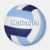 Marineblau lt blauer Volleyball Kindergeburtstag P Magnet (Vorne)