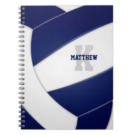 Marineblau-Mannschaft Sportmädchen Jungen Volleyba Notizblock