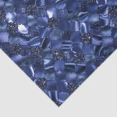 Marineblau marokkanisches Quatrefolienmuster Seidenpapier (Ausschnitt)