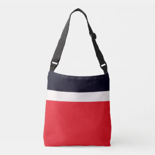 Marineblau mit Rot Tragetaschen Mit Langen Trägern