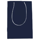 Marineblau Mittlere Geschenktüte (Vorderseite)