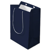 Marineblau Mittlere Geschenktüte (Rückseite Schrägansicht)