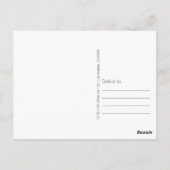 Marineblau Moderne danke Postcard Postkarte (Rückseite)