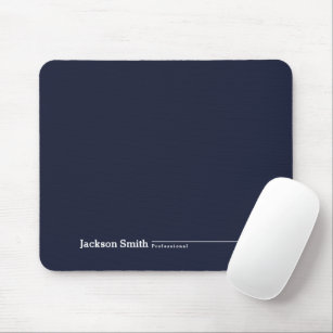 Marineblau, moderner minimalistischer personalisie mousepad