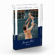 Marineblau | Modernes Vatertagsgeschenk Foto