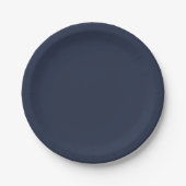 Marineblau Pappteller (Vorderseite)