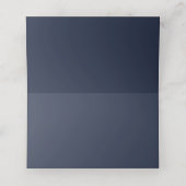 Marineblau Platzkarte (Innenseite Aufgefaltet)