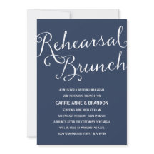 Marineblau | Rustikale Kalligraphie Probe Brunch