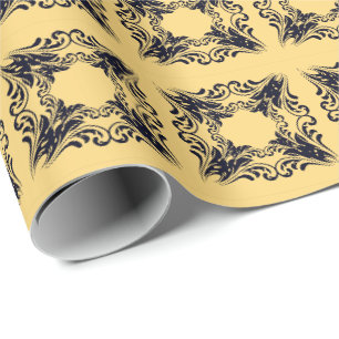 Marineblau Schwarz Geschenkpapier