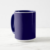 Marineblau Tasse (Vorderseite Links)