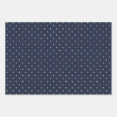 Marineblau und Goldmeer - Thema nahtlos Geschenkpapier Set (Vorderseite 3)