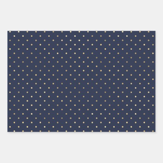 Marineblau und Goldmeer - Thema nahtlos Geschenkpapier Set (Vorderseite 3)