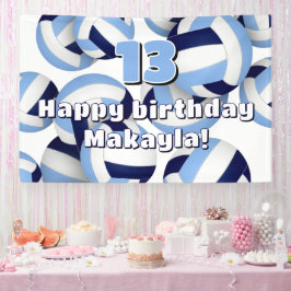 Marineblau-Volleyballs Kindergeburtstag Party Banner