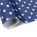 Marineblau | White Polka Dot Wrapping Paper Geschenkpapier<br><div class="desc">Dieses klassische Polka Dot Geschenkpapier ist perfekt für Ihre Geschenkwünsche! Schenken Sie sich ein Geburtstagsgeschenk, ein Babyduschgeschenk, ein Brautparty, ein Hochzeitsgeschenk oder ein Geschenk für jeden anderen besondere Anlass. Es ist auch eine wunderbare Wahl für das Packen von Papier Handwerk : Umhüllung Papier Umschläge, Packpapier Bunding, Umwickler oder Packpapier Bogen....</div>