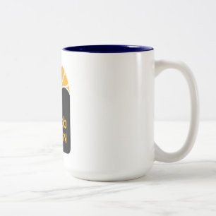 Marineblaue 450ml Zwei-Ton-Tasse Zweifarbige Tasse