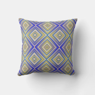 Marineblaue alternative Diamantmuster Kissen