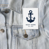 Marineblaue benutzerdefinierte Bootname Button (Insitu)