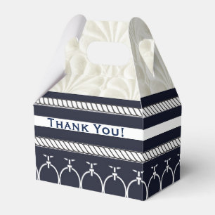 Marineblaue elegante Strandhochzeit im maritimen S Geschenkschachtel