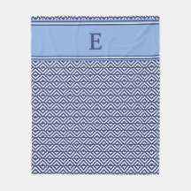 Marineblaue geometrische Chevron-Monogramm-Design