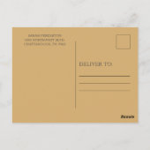Marineblaue Gold-Lichterkette Verlobungsfeier Postkarte (Rückseite)