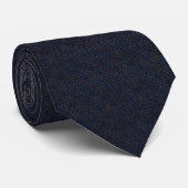 Marineblaue Imperial-Dobby-Jacquard-Krawatte Krawatte (Gerollt)
