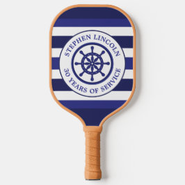 Marineblaue Kapitäne-Rad-Service-Jahre-Ruhestand Pickleball Schläger