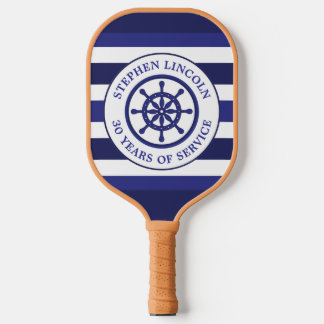 Marineblaue Kapitäne-Rad-Service-Jahre-Ruhestand Pickleball Schläger