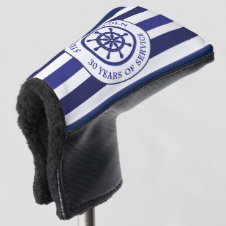 Marineblaue Kapitäne-Rad-Servicejahre-Ruhestand Golf Headcover