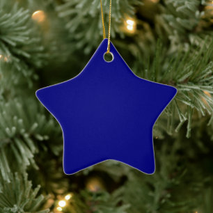 Marineblaue Keramikstern-Ornament Keramikornament