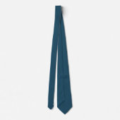 Marineblaue moderne Anfangsbuchstaben minimalistis Krawatte (Rückseite)