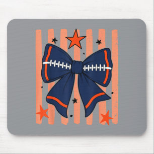 Marineblaue Orange Game Day Teamgeist Fußball Mousepad