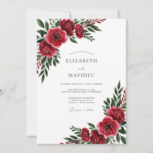 Marineblaue schimmernde Winterhochzeit Einladung (Vorderseite)