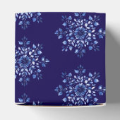 Marineblaue Schneeflocken Gefallenheitsboxen Geschenkschachtel (Oben)