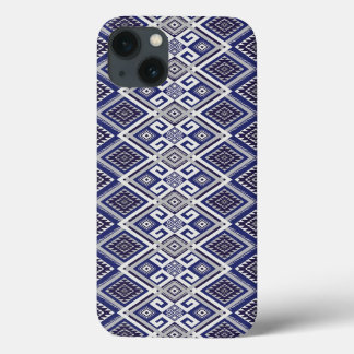 Marineblaue Stammesmotiv-Oberflächenstruktur Case-Mate iPhone Hülle