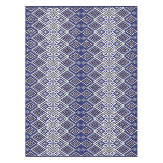 Marineblaue Stammesmotiv-Oberflächenstruktur Tischdecke