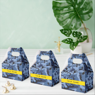Marineblaue Tarnung Ihren Namen personalisieren Geschenkschachtel