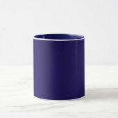 Marineblaue Tasse mit marineblauem Rand, (Zentrum)