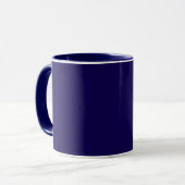 Marineblaue Tasse mit marineblauem Rand, (Vorderseite Links)