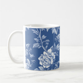Marineblaue Toile  Kaffeetasse