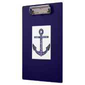 Marineblauer Anker Klemmbrett (Links)
