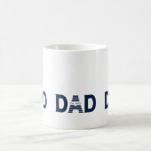 Marineblauer Dad Established Neuer Dad-Geschenk Kaffeetasse (Mittel)