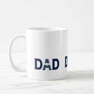 Marineblauer Dad Established Neuer Dad-Geschenk Kaffeetasse