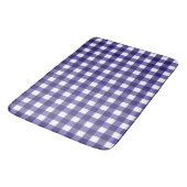 Marineblauer Gingham Badematte (Schrägansicht)