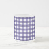 Marineblauer Gingham Mattglastasse (Mittel)
