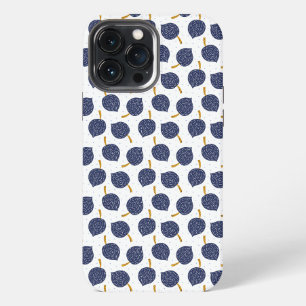 Marineblaues abstraktes fliegendes Bombenfruchtmus iPhone 13 Pro Max Hülle