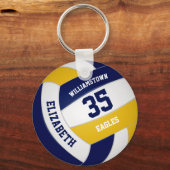 Marineboldmannschaft farbenfroh Jungs Volleyball Schlüsselanhänger (Vorderseite)